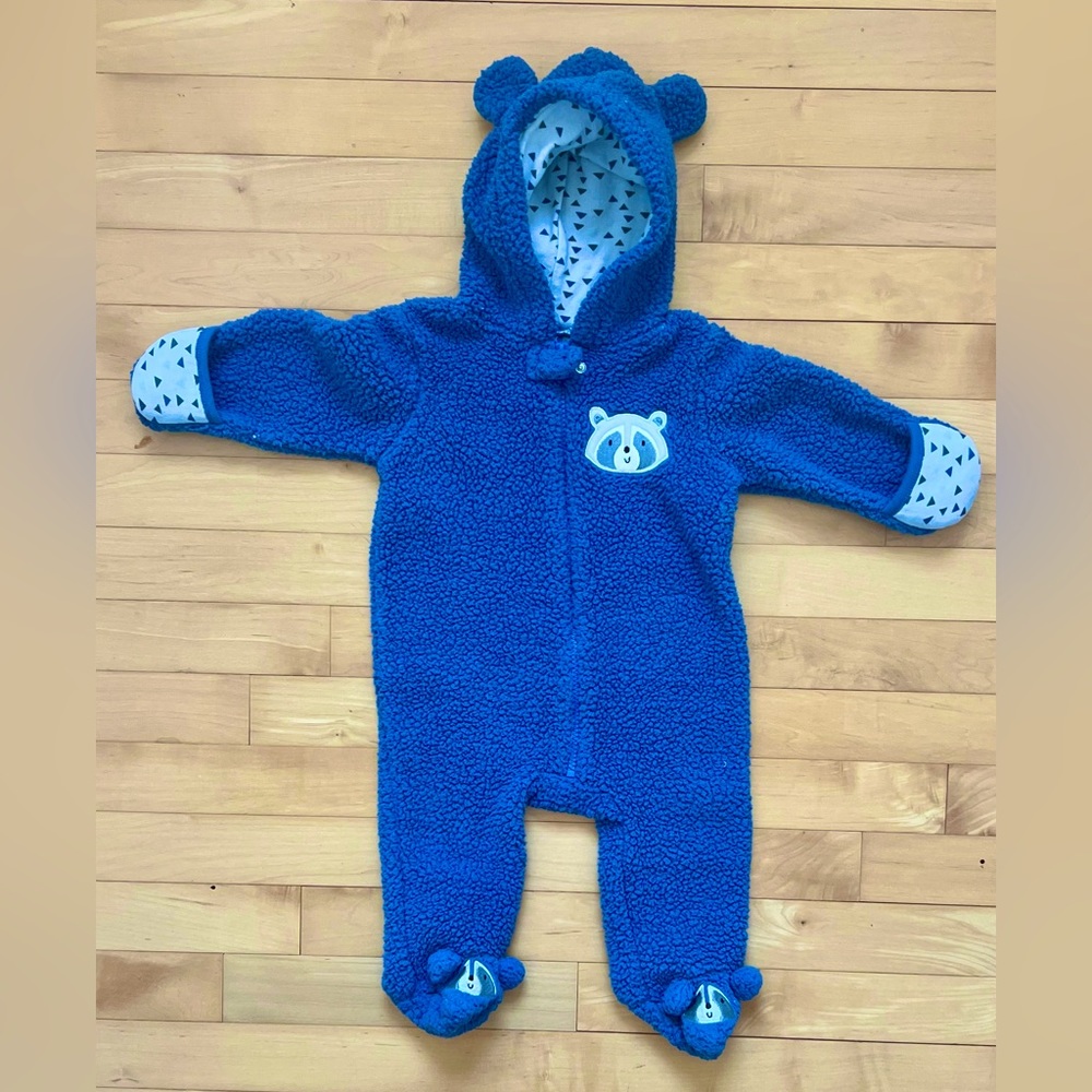 Cozy Raccoon Hooded Bunting 3-6 months